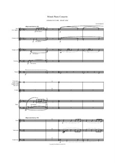 Minuti Piano Concerto: Score by Hans Bakker