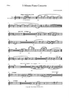 5-Minute Piano Concerto: Parts by Hans Bakker