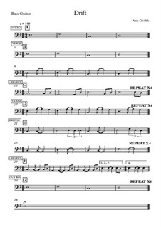 Drift: Bass guitar part by Amy Griffith