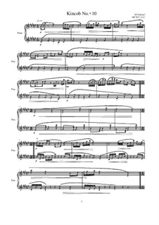 Kincob No.+10 for piano, MVWV 1111: Kincob No.+10 for piano by Maurice Verheul