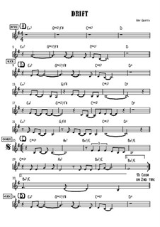 Drift: Lead sheet by Amy Griffith