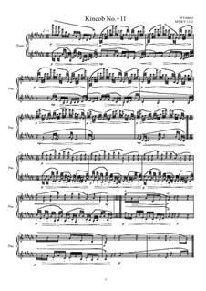 Kincob No.+11 for piano, MVWV 1112: Kincob No.+11 for piano by Maurice Verheul