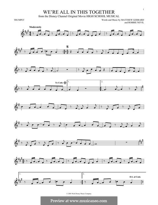 Vocal-instrumental version: For trumpet by Matthew Gerrard, Robbie Nevil