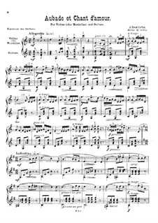 Aubade et Chant d'amour: Aubade et Chant d'amour by Alfred Cottin