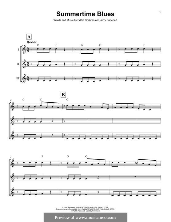 Summertime Blues: For ukulele by Jerry Capehart