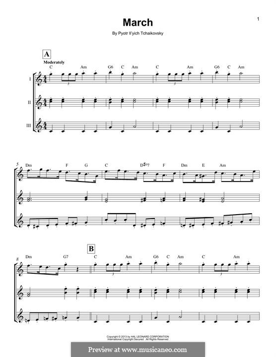 No.2 March: For ukulele by Pyotr Tchaikovsky