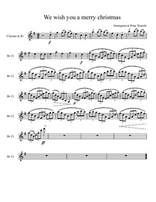 We Wish You a Merry Christmas: For clarinet by folklore