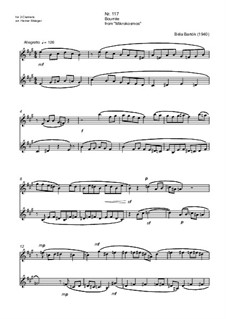 Mikrokosmos, Sz.107: No.117 Bourrée by Béla Bartók