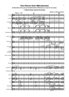 Mikrokosmos, Sz.107: Two Pieces, MMO6 by Béla Bartók