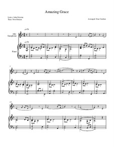 Solo instrument and piano version: For alto saxophone and piano (theme and variations) by folklore