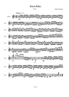 Snowflake: For violin solo (urtext) by Andrei Fridman