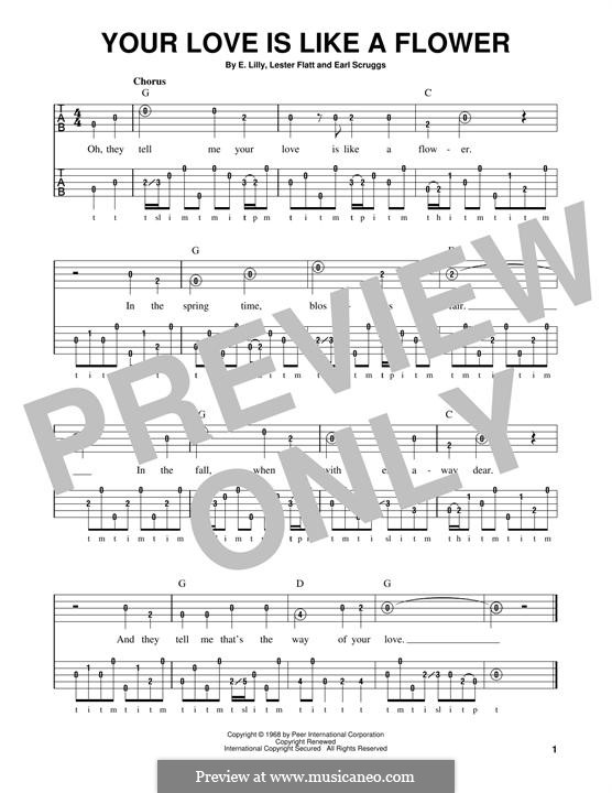Your Love Is Like a Flower by E. Scruggs, L. Flatt on MusicaNeo