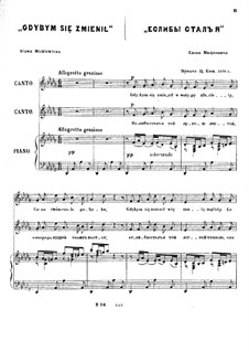 Six Romances, Op.13: No.4 Gdybym się zmienił by César Cui
