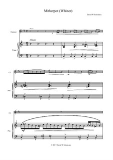 Mitherpot (or Whiner): For clarinet and piano by David W Solomons