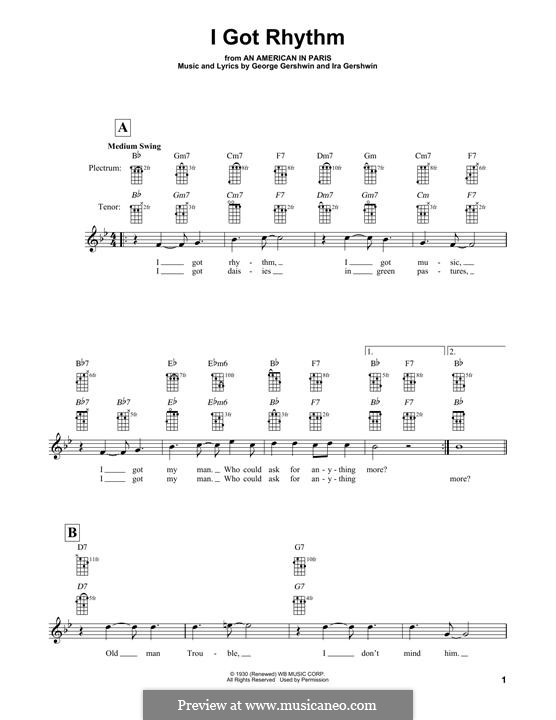 Instrumental version: For banjo by George Gershwin