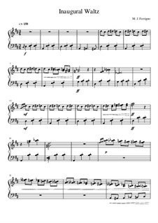 Inaugural Waltz, Op.1: Inaugural Waltz by Michael J. Ferrigno