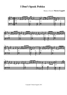 I Don't Speak Polsku: I Don't Speak Polsku by Marzia Gaggioli