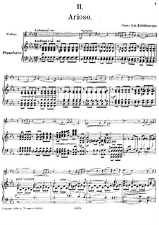 No.11 Arioso: Score by César Cui