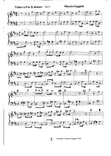 Valzer, Op.4: Valzer No.9 in Si Minore by Marzia Gaggioli