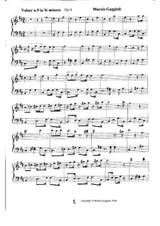 Valzer, Op.4: Valzer No.9 in Si Minore by Marzia Gaggioli