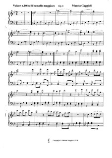 Valzer, Op.4: Valzer No.10 in Si Bemolle Maggiore by Marzia Gaggioli