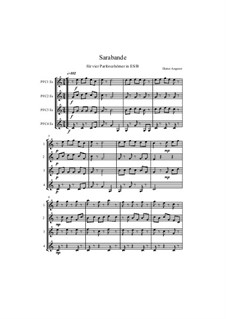 Sarabande, Op.92: Sarabande by Dieter Angerer