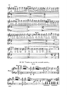 Contro un cor che accende amore: For voice and piano (Italian/English) by Gioacchino Rossini