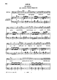 Manca un foglio e gia suppongo: For voice and piano by Gioacchino Rossini