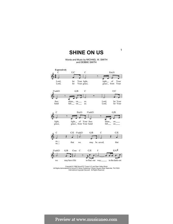 Shine On Us (Phillips, Craig & Dean): Melody line by Michael W. Smith