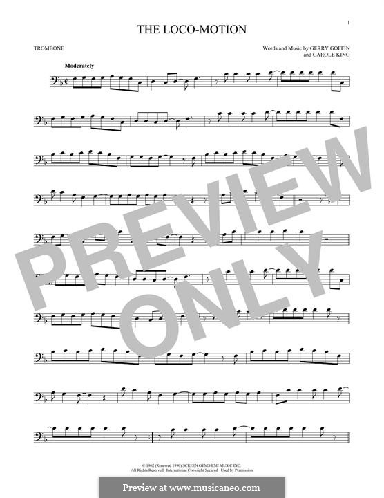 The Loco-Motion: For trombone by Carole King, Gerry Goffin