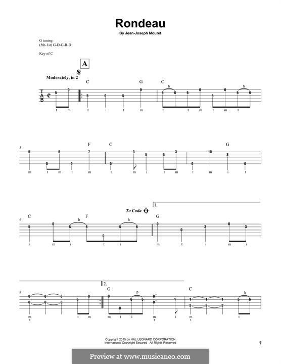 fanfare rondeau by j mouret sheet music on musicaneo fanfare sheet music