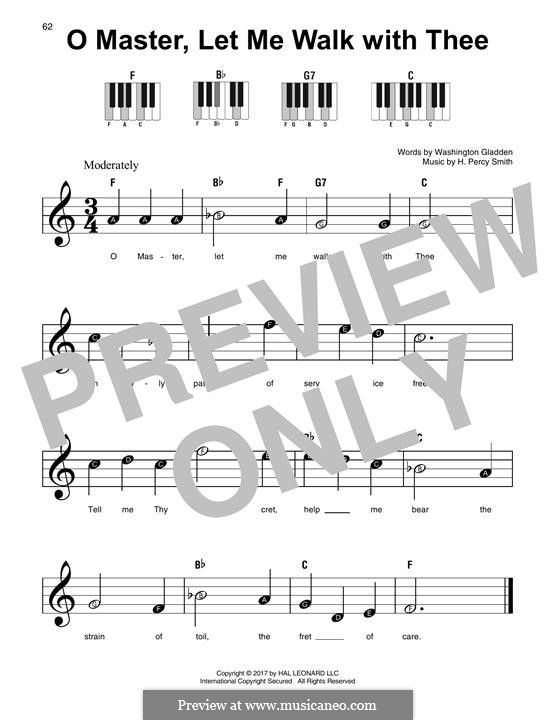 O Master, Let Me Walk with Thee: For any instrument by H. Percy Smith