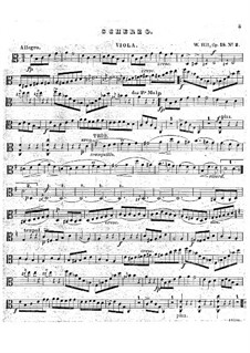 Three Pieces for Viola and Piano, Op.18: No.2 Scherzo – viola part by Wilhelm Hill
