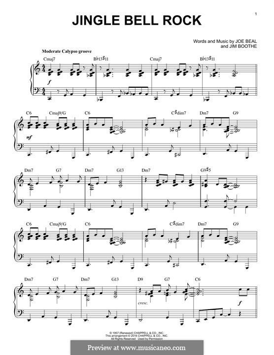 Piano version: For a single performer by Jim Boothe, Joe Beal