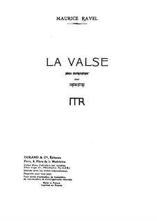 La valse. Choreographic Poem for Orchestra, M.72: Movement I by Maurice Ravel