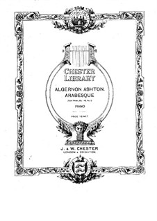 Four Piano Pieces, Op.146: For a single performer by Algernon Ashton