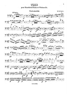 Piano Trio in A Major: Cello part by Michael William Balfe