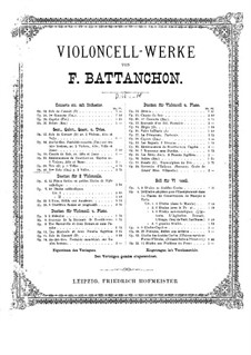 Trio for Three Cellos No.2 in C Minor, Op.40: Cello I part by Félix Battanchon