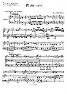 Aria with Variations No.8, Op.42: Aria with Variations No.8 by Charles Auguste de Beriot