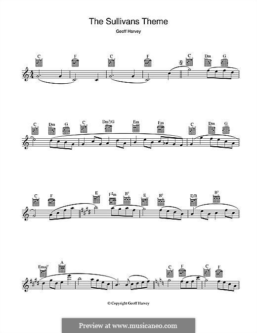 The Sullivans Theme: Melody line by Geoff Harvey