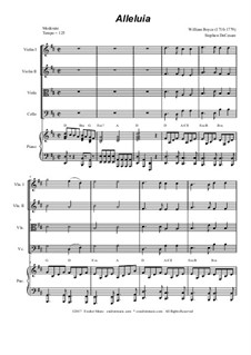 Alleluia: For string quartet by William Boyce