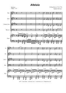 Alleluia: For woodwind quartet by William Boyce