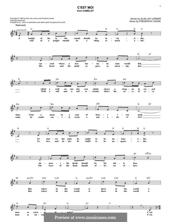 c-est-moi-by-f-loewe-sheet-music-on-musicaneo