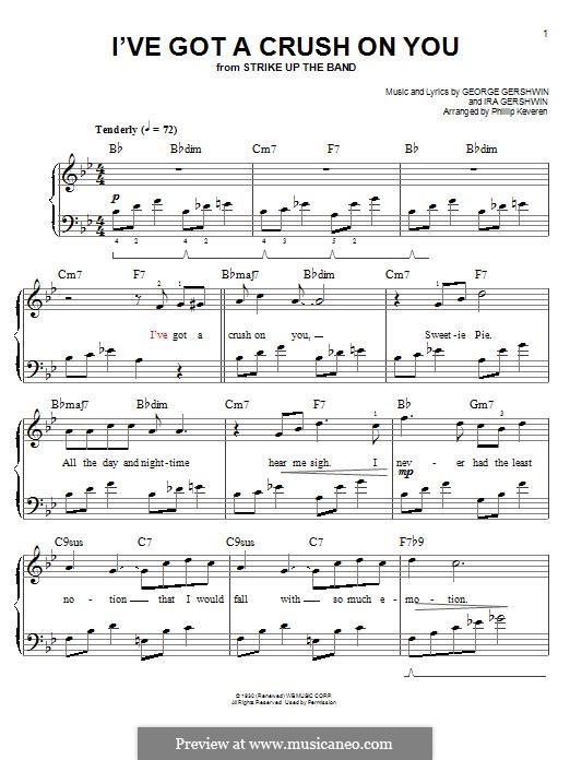I Ve Got A Crush On You By G Gershwin Sheet Music On Musicaneo I Ve Got A Crush On You By G Gershwin Sheet Music On Musicaneo