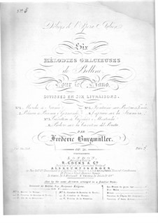 Cavatina from 'Montagues and Capulets' by Bellini, Op.26: For piano by Johann Friedrich Burgmüller