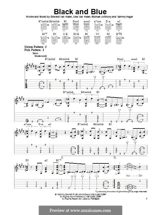 Black and Blue (Van Halen) by A.V. Halen, E.V. Halen, M. Anthony, S