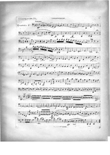 Two Quartets for Piano and Strings, Op.224: Cello part by Carl Czerny