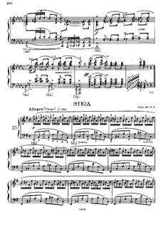 Four Etudes for Piano, Op.44: Etude No.3 in E Minor by Felix Blumenfeld
