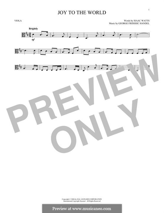 Instrumental version: For viola by Georg Friedrich Händel