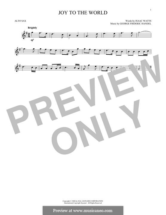 Instrumental version: For alto saxophone by Georg Friedrich Händel